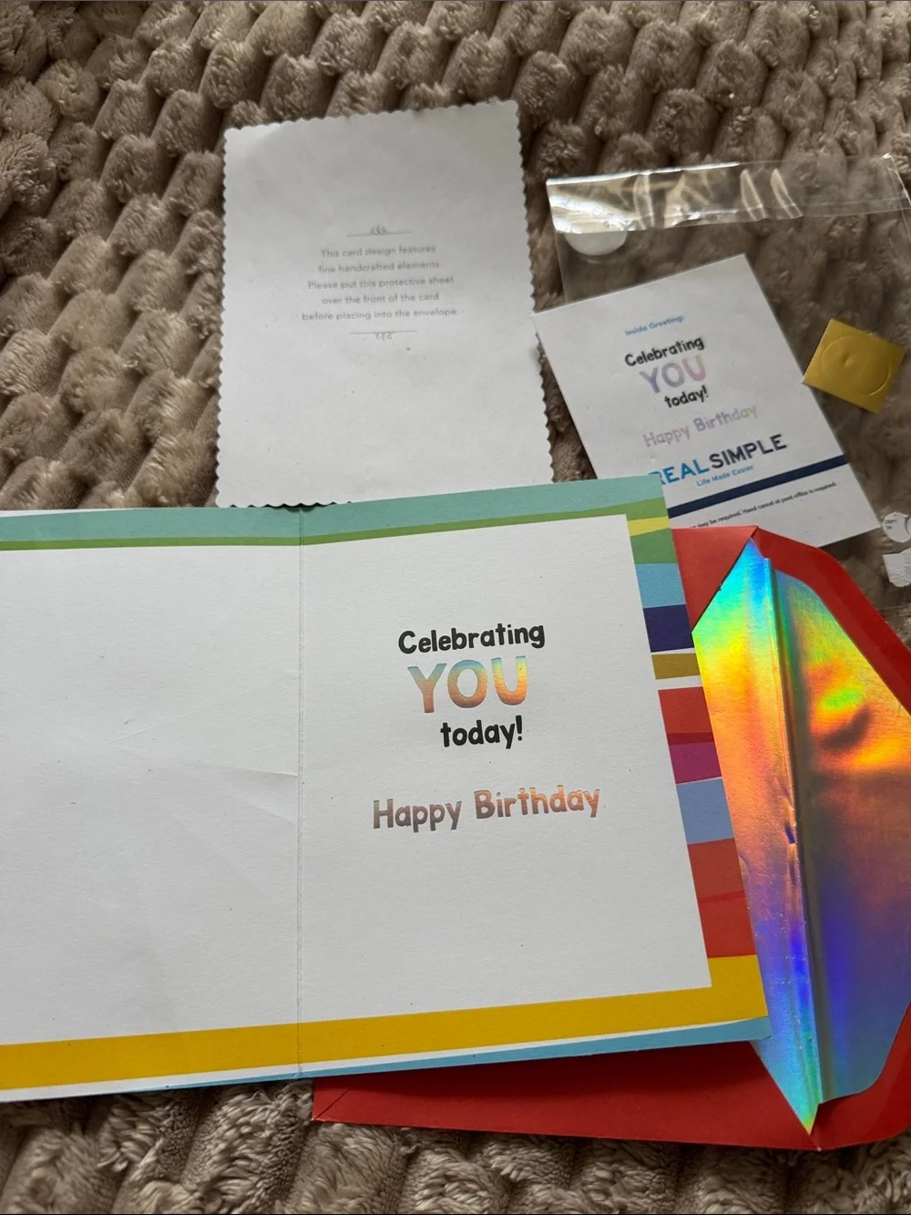Umi Assorted Greeting Card Set - Red, Yellow, Green, Gold, Brown